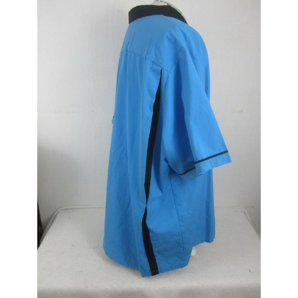 Cruisin USA Men bowling shirt blue black retro vintage 90s pit to pit 31 sz 3X - Picture 9 of 11